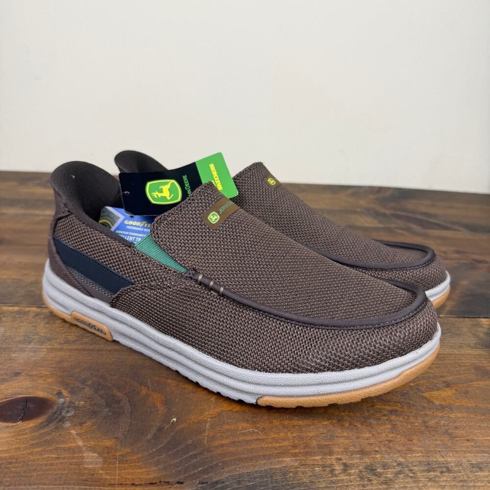 Skechers John Deere Hands Free Slip-ins Melson 2.0 Chaz Brown Men's 9 Loafer